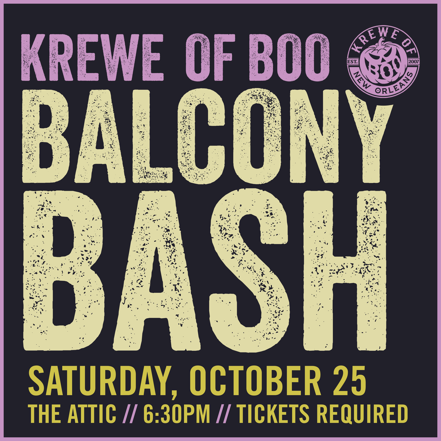 Lucy's New Orleans Krewe of BOO! Balcony Bash (10/25)