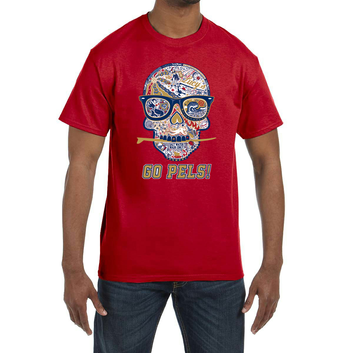 Go Pels! Skull Tee