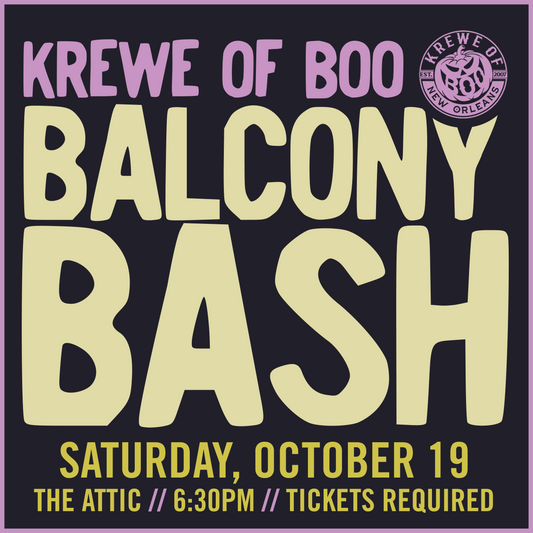 Lucy's New Orleans Krewe of BOO! Balcony Bash (10/19)